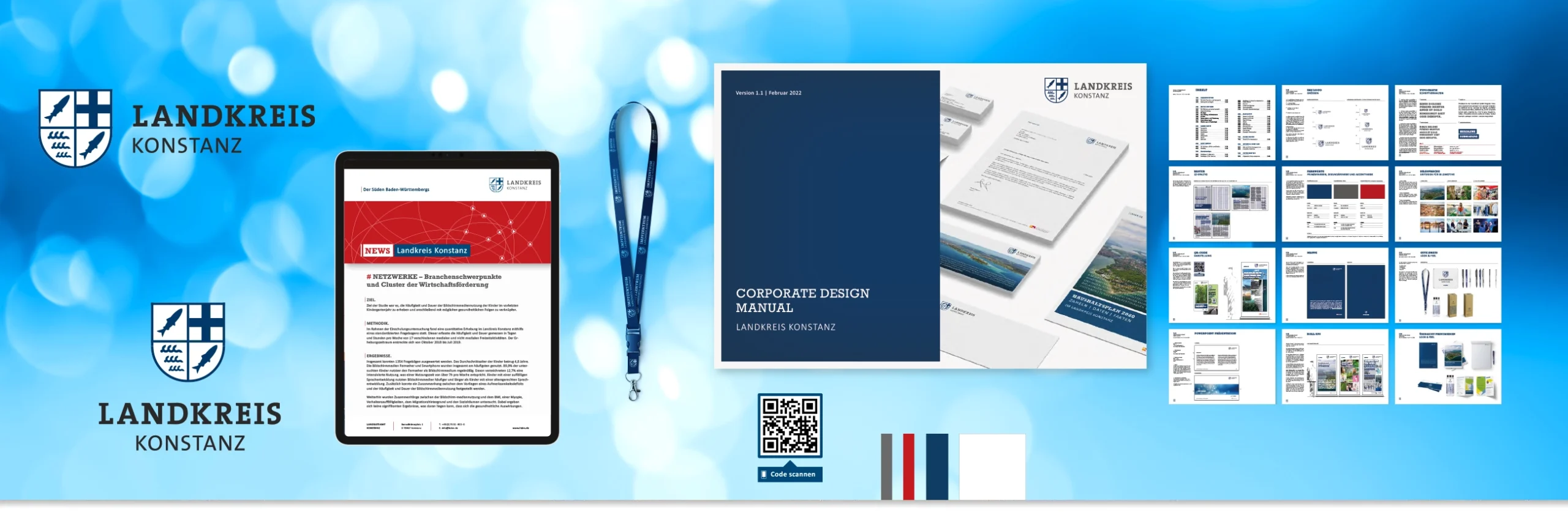Corporate Design Relaunch für den Landkreis Konstanz mit Logo, CD-Manual, Geschäftsausstattung und digitalen Anwendungen